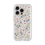 スリムプロテクションプレミアムケース with MagSafe［ 日比谷花壇 - FloralSymphony - ベージュ ］