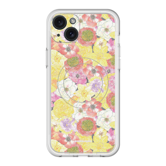 スリムプロテクションプレミアムケース with MagSafe［ 日比谷花壇 - HarmonyinBloom - イエロー ］