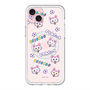 スリムプロテクションプレミアムケース with MagSafe［ クリアソン新宿 - くりあにゃん - 総柄 ］