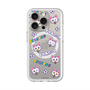 スリムプロテクションプレミアムケース with MagSafe［ クリアソン新宿 - くりあにゃん - 総柄 ］