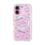 スリムプロテクションプレミアムケース with MagSafe［ クリアソン新宿 - くりあにゃん - 総柄 ］