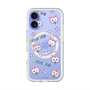 スリムプロテクションプレミアムケース with MagSafe［ クリアソン新宿 - くりあにゃん - 総柄 ］
