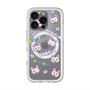 スリムプロテクションプレミアムケース with MagSafe［ クリアソン新宿 - くりあにゃん - 総柄 ］