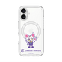 スリムプロテクションプレミアムケース with MagSafe［ クリアソン新宿 - くりあにゃん - ハイタッチ ］