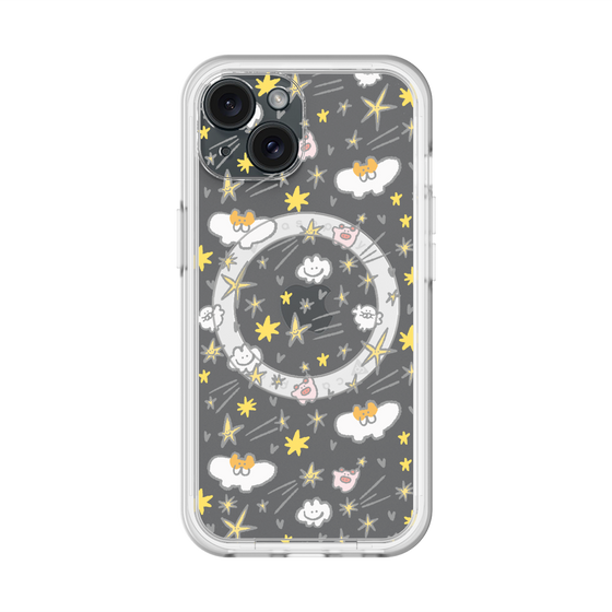 スリムプロテクションプレミアムケース with MagSafe［ もくもくちゃん - スター ］