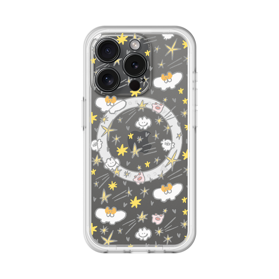 スリムプロテクションプレミアムケース with MagSafe［ もくもくちゃん - スター ］