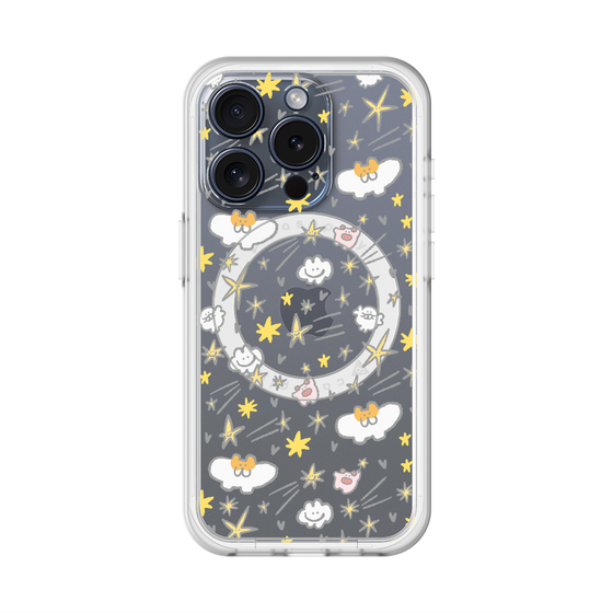 スリムプロテクションプレミアムケース with MagSafe［ もくもくちゃん - スター ］