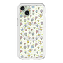 スリムプロテクションプレミアムケース with MagSafe［ もくもくちゃん - フラワー - お花畑 ］