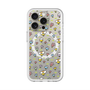スリムプロテクションプレミアムケース with MagSafe［ もくもくちゃん - フラワー - 総柄 ］