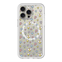 スリムプロテクションプレミアムケース with MagSafe［ もくもくちゃん - フラワー - お花畑 ］