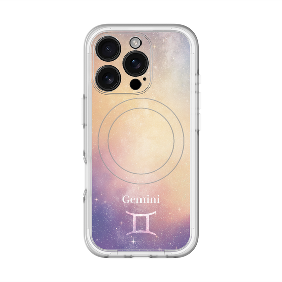 スリムプロテクションプレミアムケース with MagSafe［ STARRY SIGNS - オリジナル - Gemini ］
