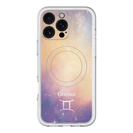 スリムプロテクションプレミアムケース with MagSafe［ STARRY SIGNS - オリジナル - Gemini ］
