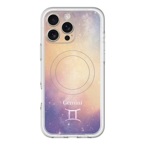 スリムプロテクションプレミアムケース with MagSafe［ STARRY SIGNS - オリジナル - Gemini ］