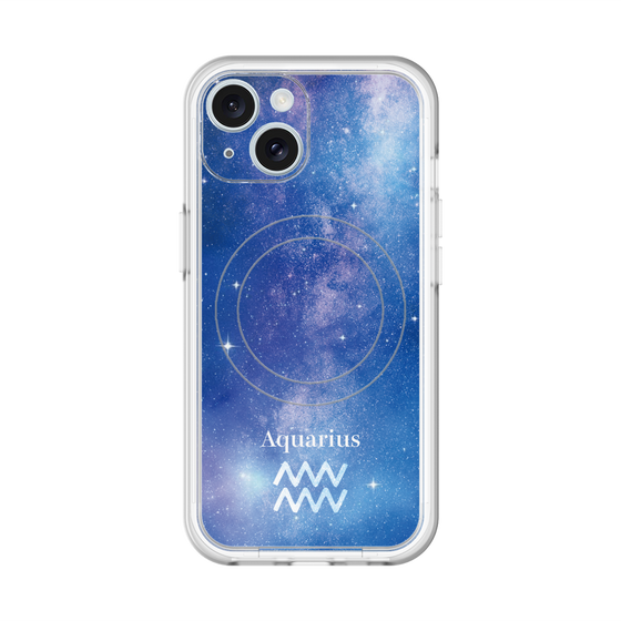スリムプロテクションプレミアムケース with MagSafe［ STARRY SIGNS - オリジナル - Aquarius ］