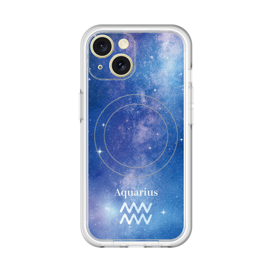 スリムプロテクションプレミアムケース with MagSafe［ STARRY SIGNS - オリジナル - Aquarius ］