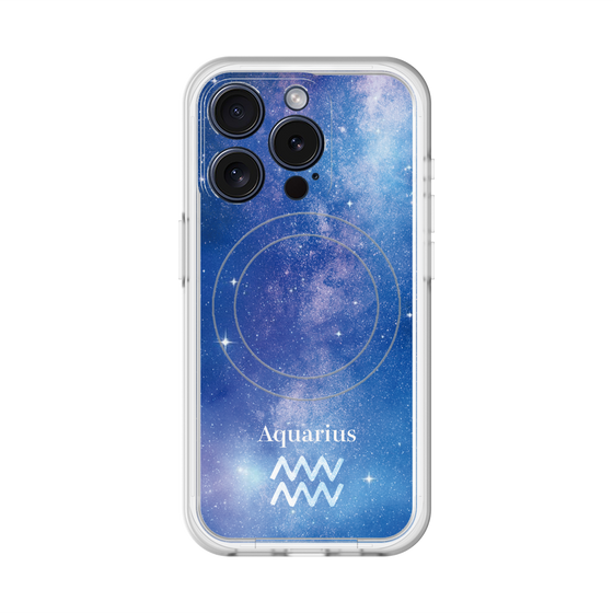 スリムプロテクションプレミアムケース with MagSafe［ STARRY SIGNS - オリジナル - Aquarius ］