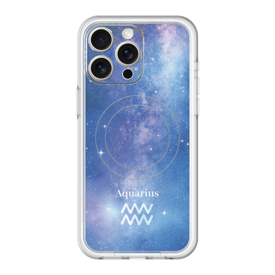 スリムプロテクションプレミアムケース with MagSafe［ STARRY SIGNS - オリジナル - Aquarius ］