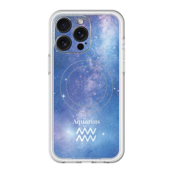スリムプロテクションプレミアムケース with MagSafe［ STARRY SIGNS - オリジナル - Aquarius ］