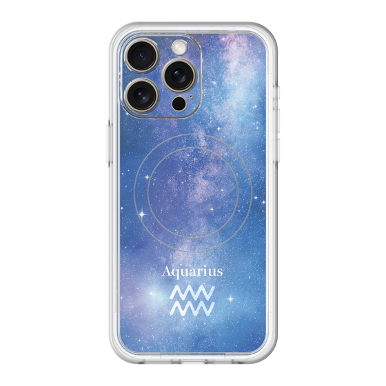 スリムプロテクションプレミアムケース with MagSafe［ STARRY SIGNS - オリジナル - Aquarius ］