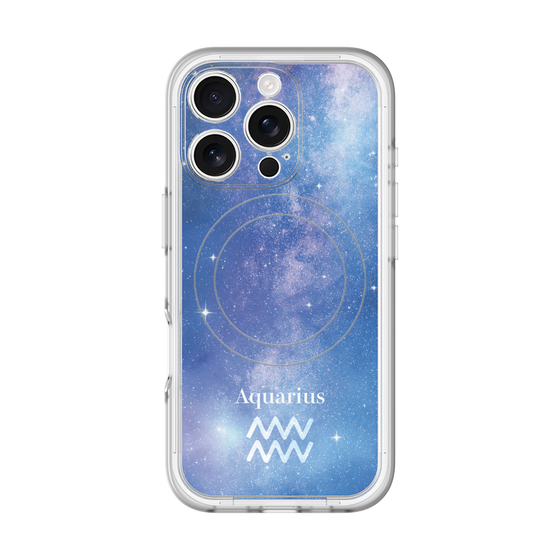 スリムプロテクションプレミアムケース with MagSafe［ STARRY SIGNS - オリジナル - Aquarius ］