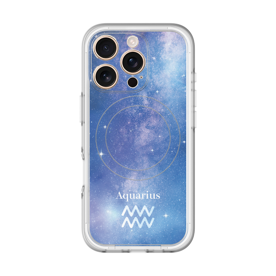 スリムプロテクションプレミアムケース with MagSafe［ STARRY SIGNS - オリジナル - Aquarius ］