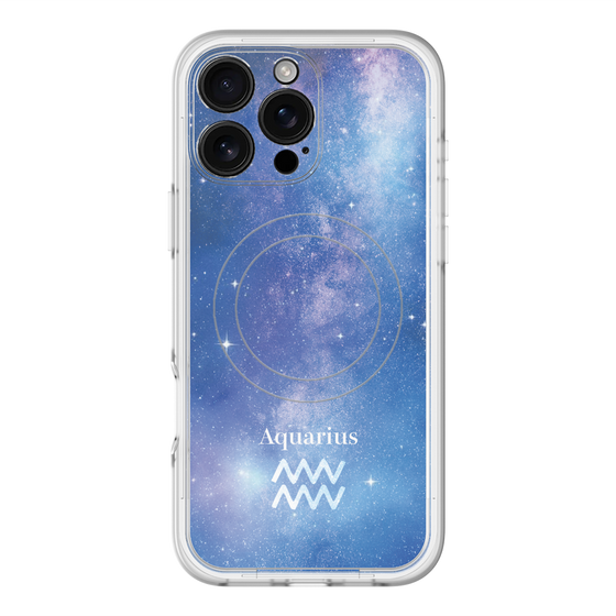 スリムプロテクションプレミアムケース with MagSafe［ STARRY SIGNS - オリジナル - Aquarius ］