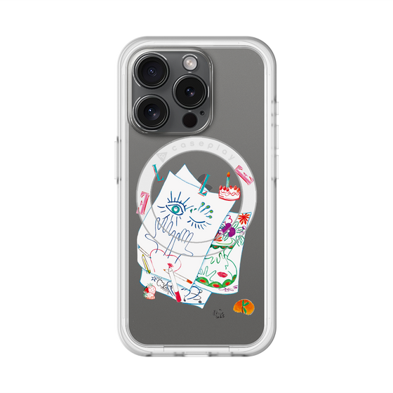 スリムプロテクションプレミアムケース with MagSafe［ ELLE - 80 YEARS - MARION CHARLET ］