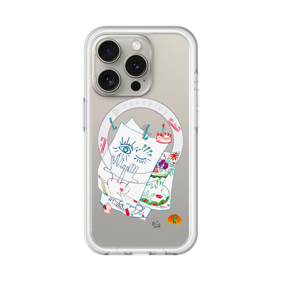 スリムプロテクションプレミアムケース with MagSafe［ ELLE - 80 YEARS - MARION CHARLET ］