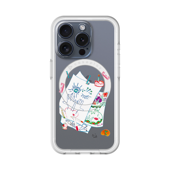 スリムプロテクションプレミアムケース with MagSafe［ ELLE - 80 YEARS - MARION CHARLET ］