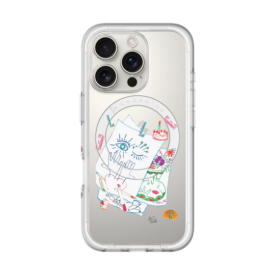 スリムプロテクションプレミアムケース with MagSafe［ ELLE - 80 YEARS - MARION CHARLET ］