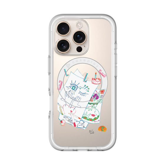 スリムプロテクションプレミアムケース with MagSafe［ ELLE - 80 YEARS - MARION CHARLET ］