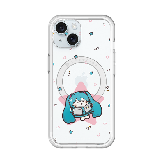 スリムプロテクションプレミアムケース with MagSafe［ しろたん×初音ミク - 初音ミク - しろたん変身 ］