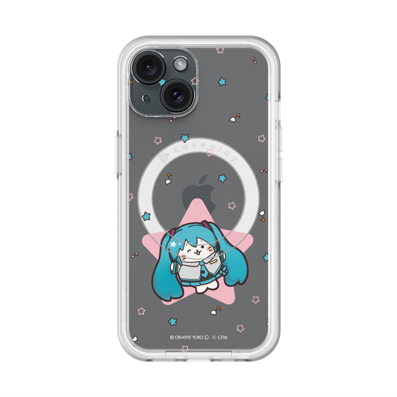 スリムプロテクションプレミアムケース with MagSafe［ しろたん×初音ミク - 初音ミク - しろたん変身 ］