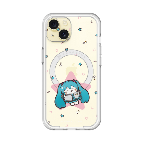 スリムプロテクションプレミアムケース with MagSafe［ しろたん×初音ミク - 初音ミク - しろたん変身 ］