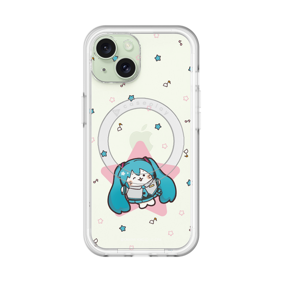 スリムプロテクションプレミアムケース with MagSafe［ しろたん×初音ミク - 初音ミク - しろたん変身 ］