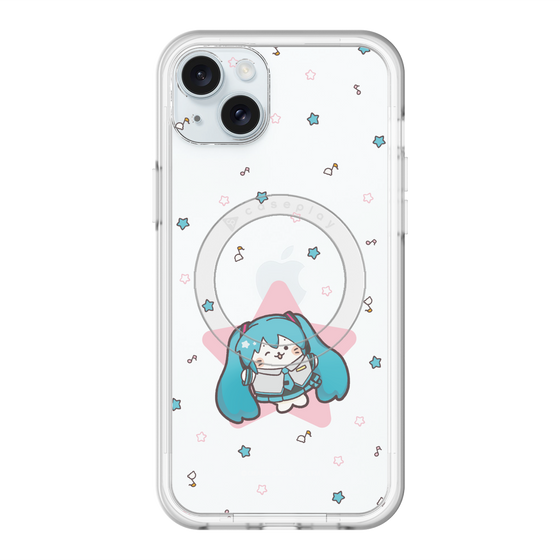 スリムプロテクションプレミアムケース with MagSafe［ しろたん×初音ミク - 初音ミク - しろたん変身 ］