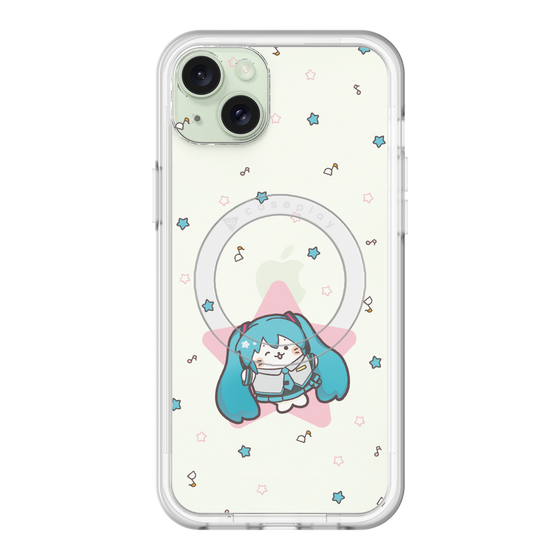 スリムプロテクションプレミアムケース with MagSafe［ しろたん×初音ミク - 初音ミク - しろたん変身 ］