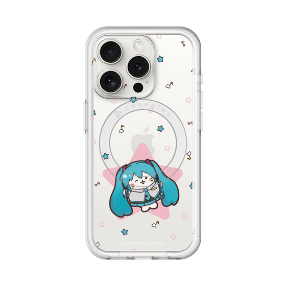スリムプロテクションプレミアムケース with MagSafe［ しろたん×初音ミク - 初音ミク - しろたん変身 ］