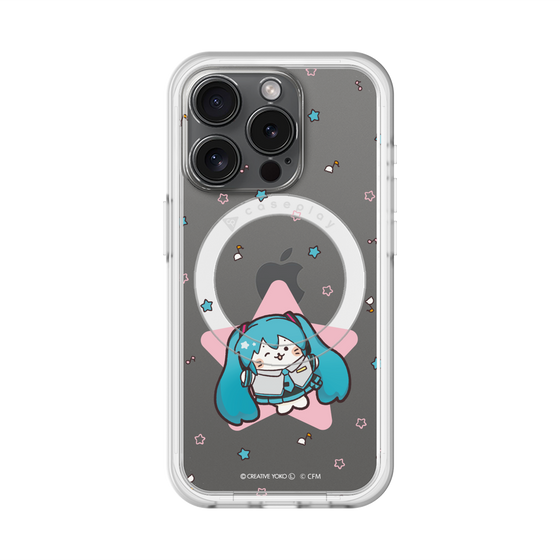スリムプロテクションプレミアムケース with MagSafe［ しろたん×初音ミク - 初音ミク - しろたん変身 ］