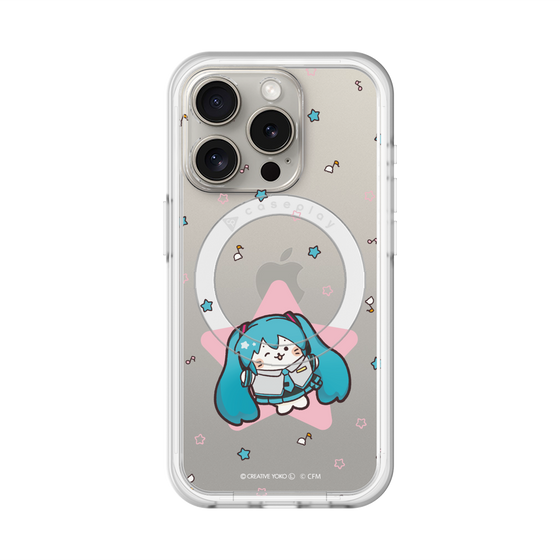 スリムプロテクションプレミアムケース with MagSafe［ しろたん×初音ミク - 初音ミク - しろたん変身 ］