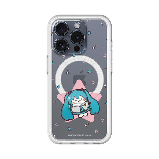スリムプロテクションプレミアムケース with MagSafe［ しろたん×初音ミク - 初音ミク - しろたん変身 ］
