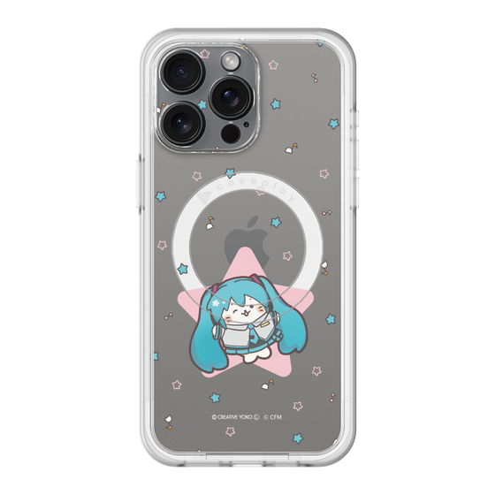 スリムプロテクションプレミアムケース with MagSafe［ しろたん×初音ミク - 初音ミク - しろたん変身 ］