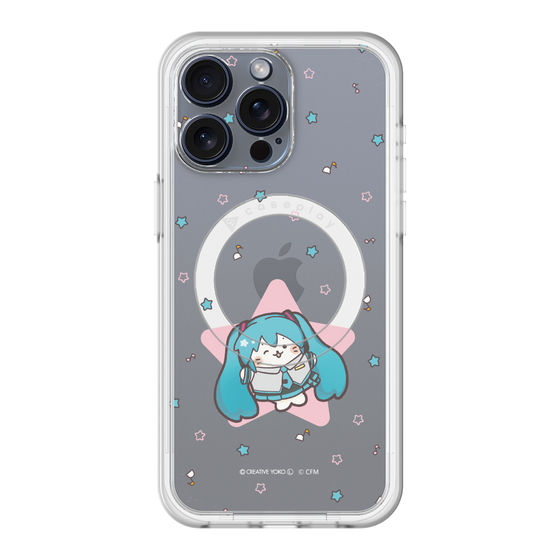 スリムプロテクションプレミアムケース with MagSafe［ しろたん×初音ミク - 初音ミク - しろたん変身 ］
