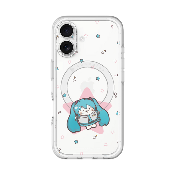 スリムプロテクションプレミアムケース with MagSafe［ しろたん×初音ミク - 初音ミク - しろたん変身 ］