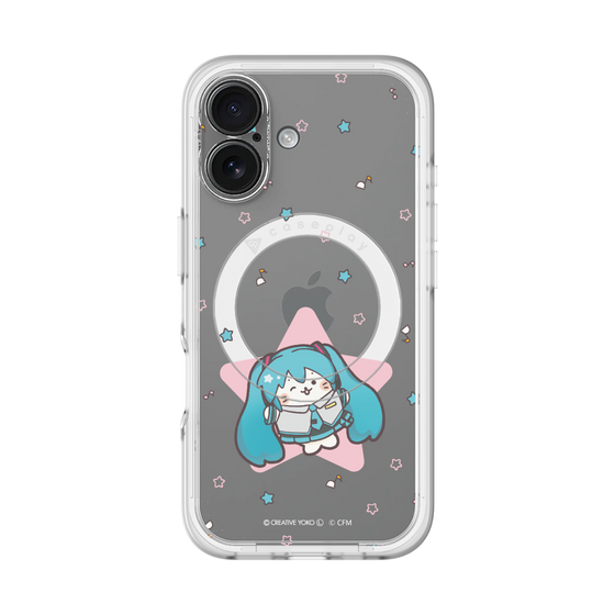 スリムプロテクションプレミアムケース with MagSafe［ しろたん×初音ミク - 初音ミク - しろたん変身 ］