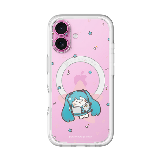 スリムプロテクションプレミアムケース with MagSafe［ しろたん×初音ミク - 初音ミク - しろたん変身 ］