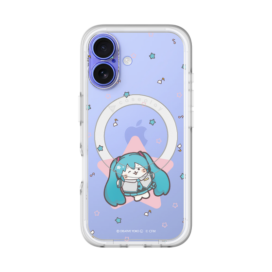 スリムプロテクションプレミアムケース with MagSafe［ しろたん×初音ミク - 初音ミク - しろたん変身 ］