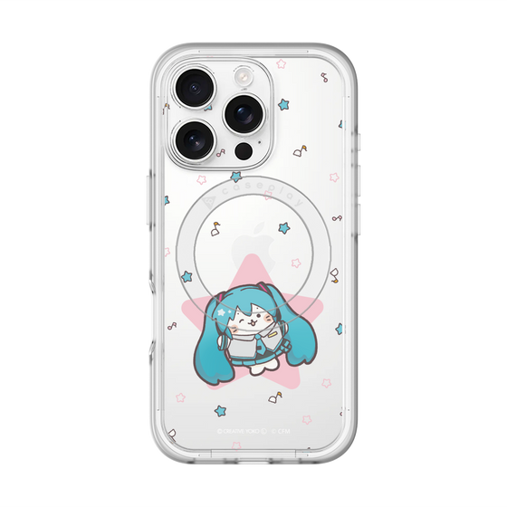 スリムプロテクションプレミアムケース with MagSafe［ しろたん×初音ミク - 初音ミク - しろたん変身 ］