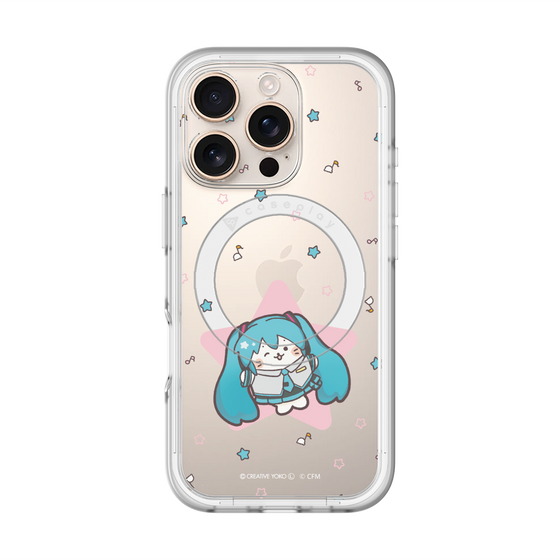 スリムプロテクションプレミアムケース with MagSafe［ しろたん×初音ミク - 初音ミク - しろたん変身 ］