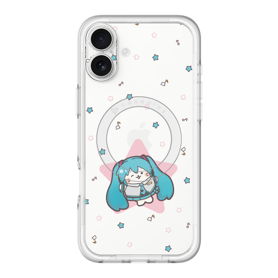 スリムプロテクションプレミアムケース with MagSafe［ しろたん×初音ミク - 初音ミク - しろたん変身 ］